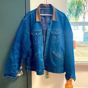 Vintage Wrangler Jacket Blanket Lined- Rare